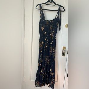 Reformation Blue Nikita Floral Print Dress